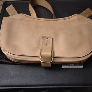 Gucci Leather Saddle Bag